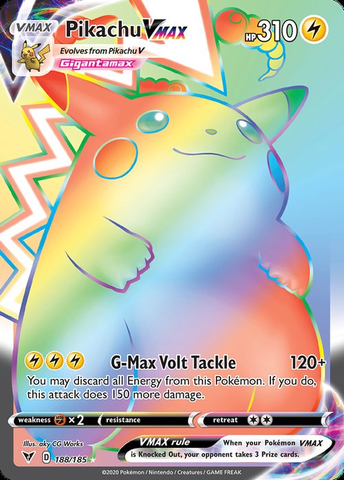Pikachu VMAX 188/185 Vivid Voltage Rainbow