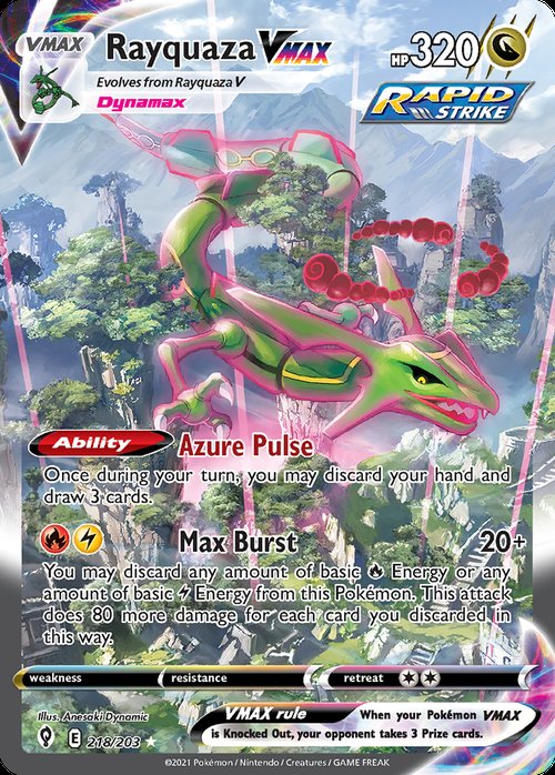 Rayquaza VMAX 218/203 Evolving Skies Alt Art