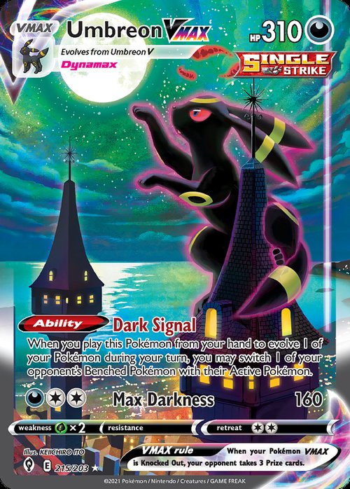 Umbreon VMAX 215/203 Evolving Skies Alternate Art
